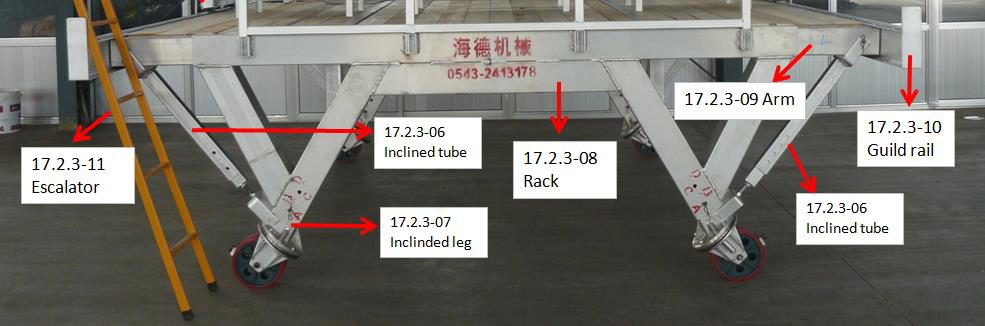 Inclined tube assembly