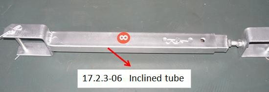 Inclined tube assembly