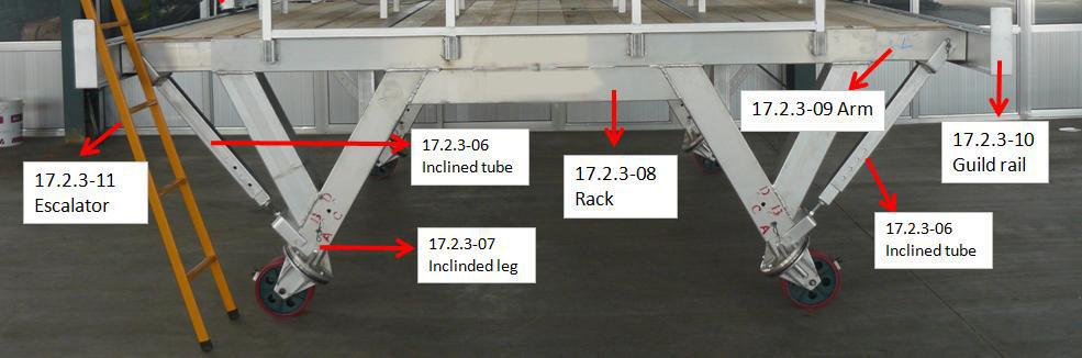 Inclined tube assembly