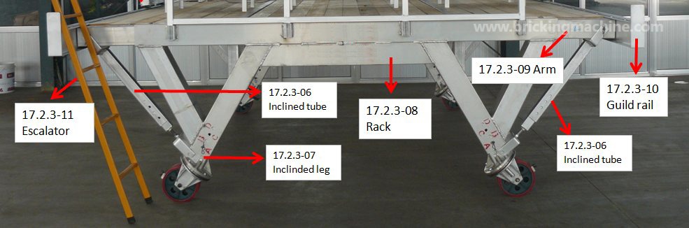 Inclined tube assembly