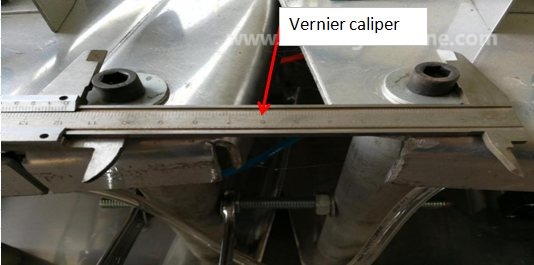 Arc frame adjustment detail
