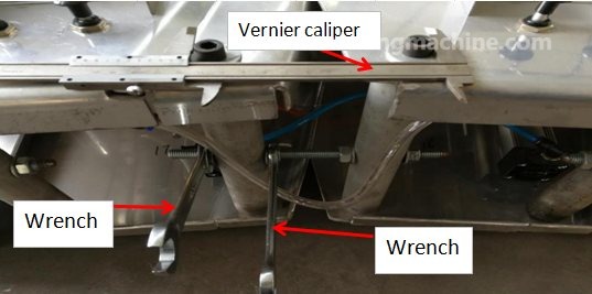 Arc frame adjustment detail