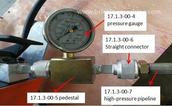 Pneumatic pump detail