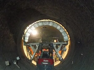 Kiln relining with Haide brick lining machine
