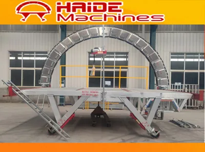 High-efficiency automated bricklaying machine on construction site