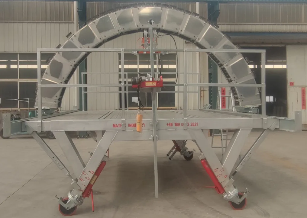 Haide upgraded bricking machine with hydraulic jacks and electric lifting